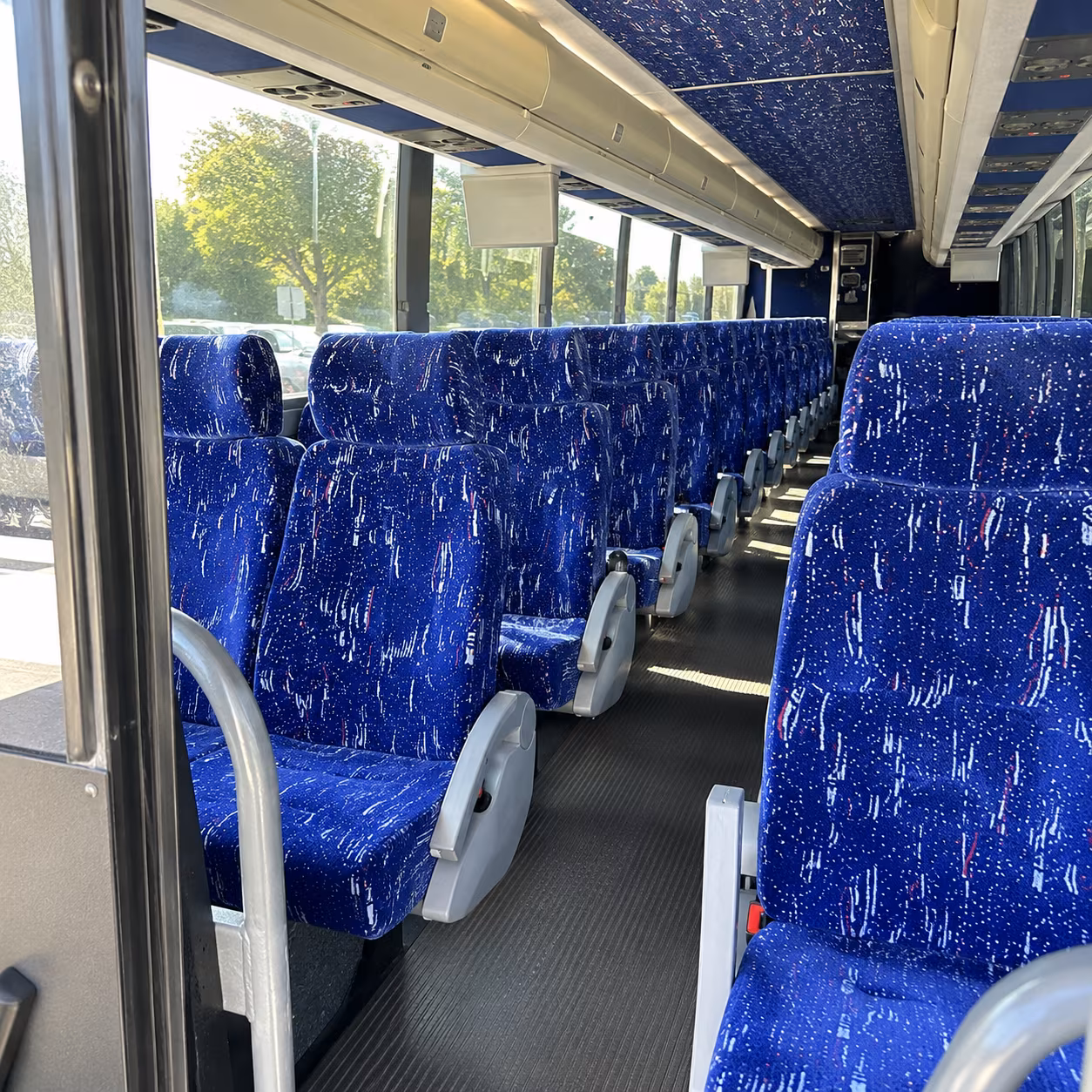 largo charter bus interior