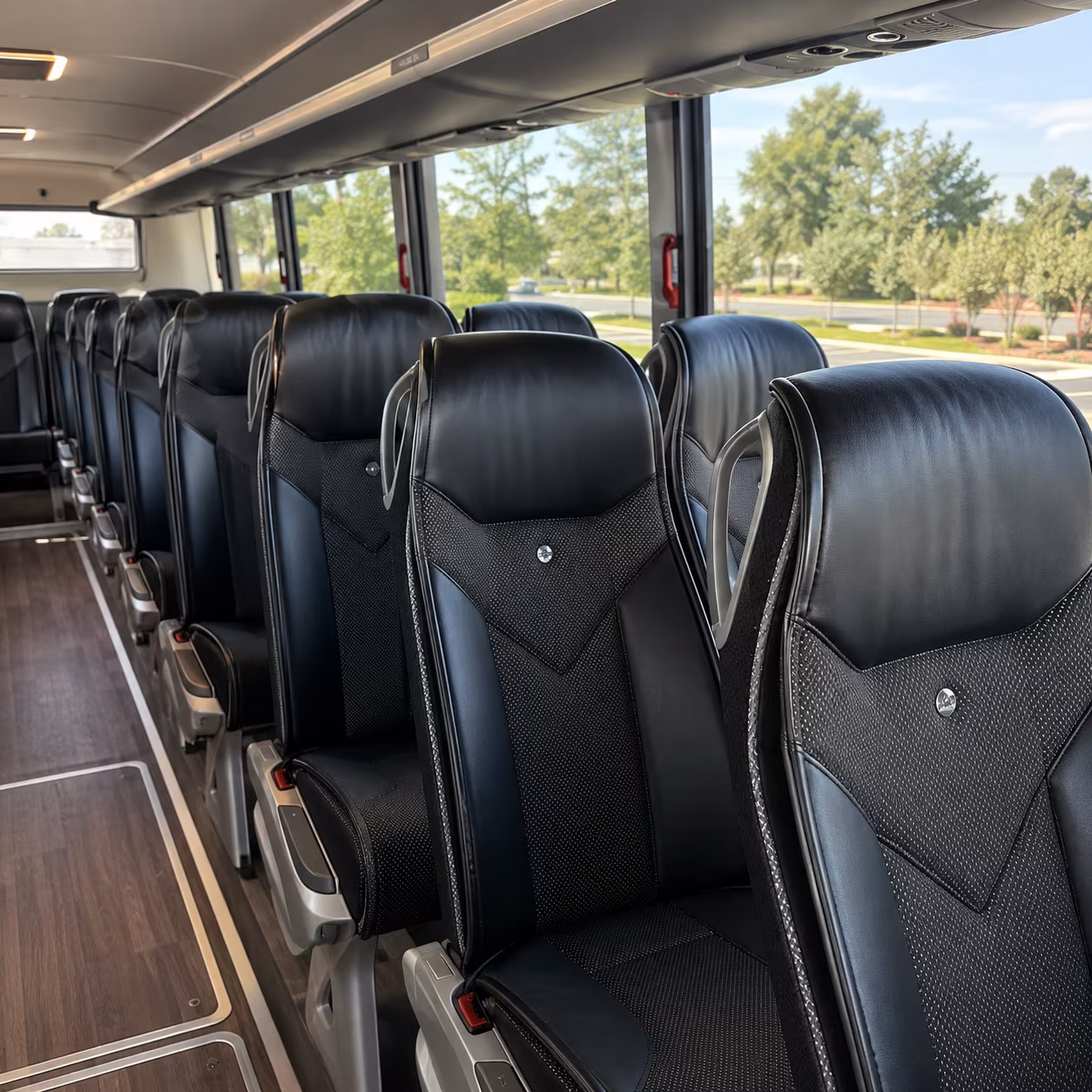 largo charter bus services interior
